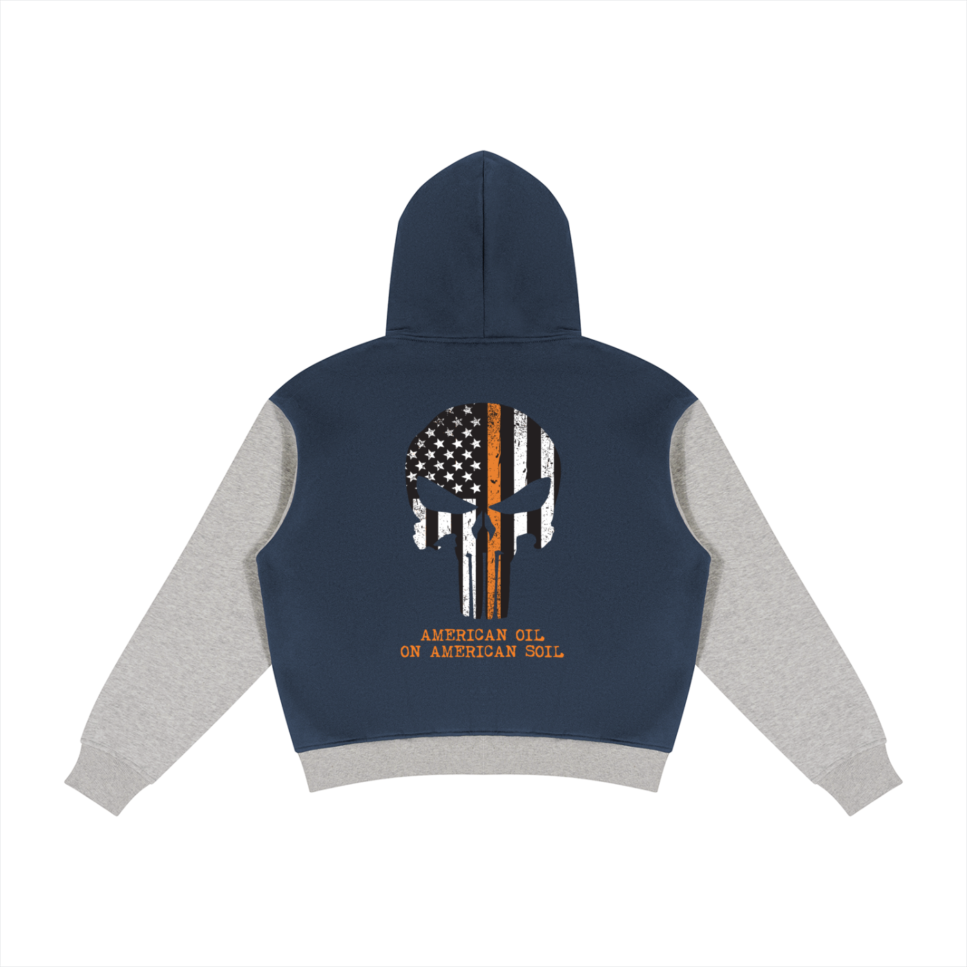 Unisex Color Block Fleece Full Zip Hoodie