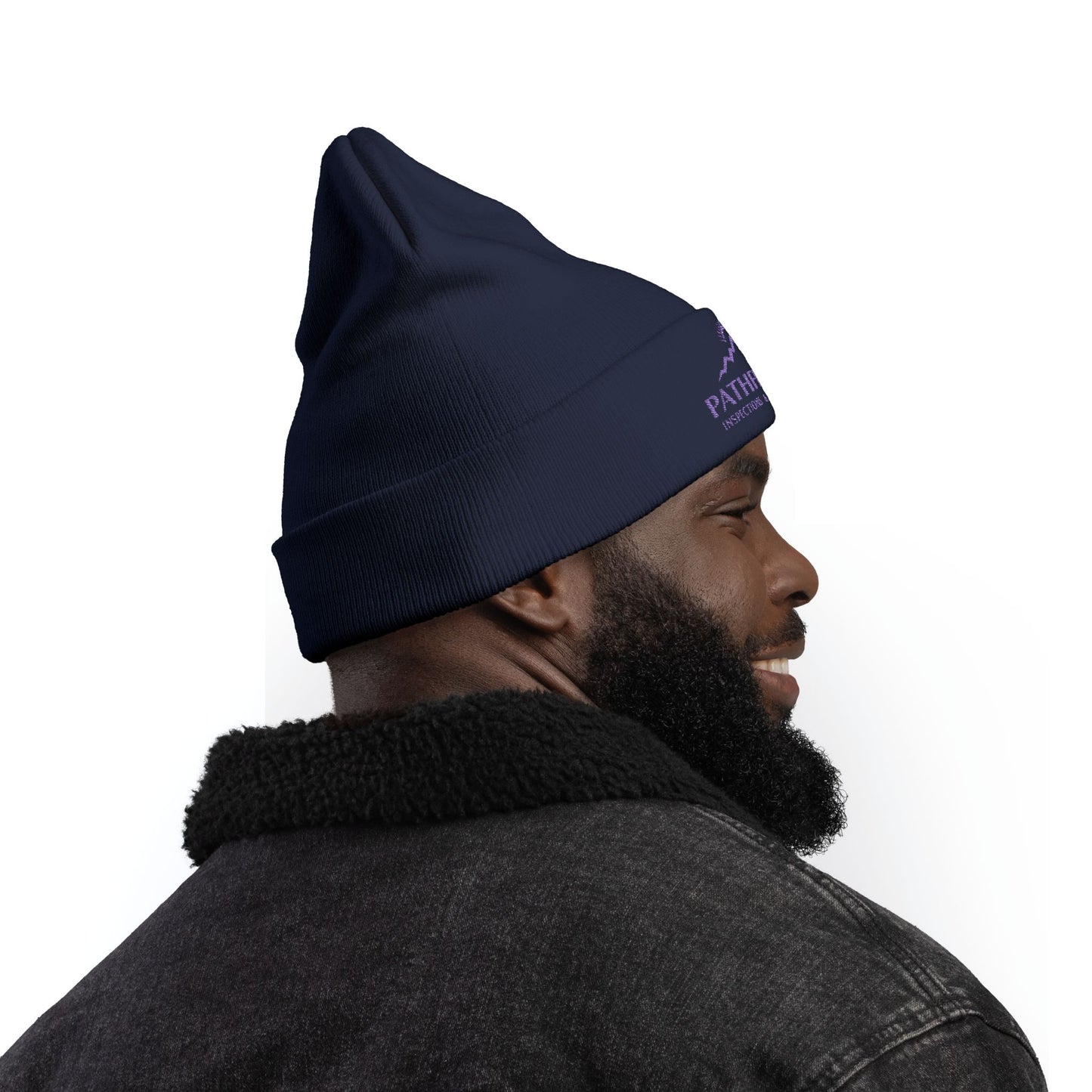 Pathfinder Embroidered Knit Beanie — Outdoor Workwear Cold-Weather Hat