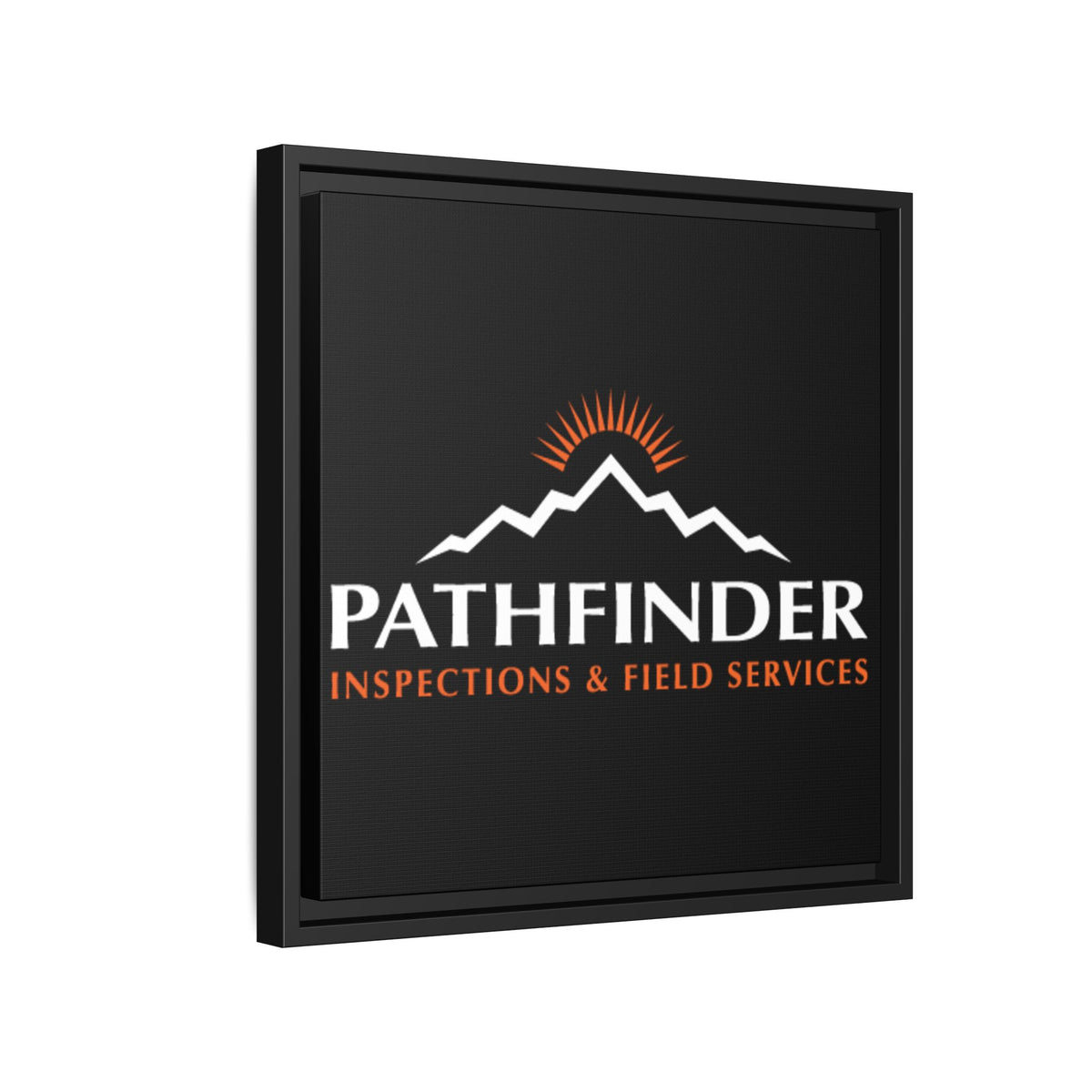 Pathfinder Inspections & Field Services Framed Canvas Wall Art