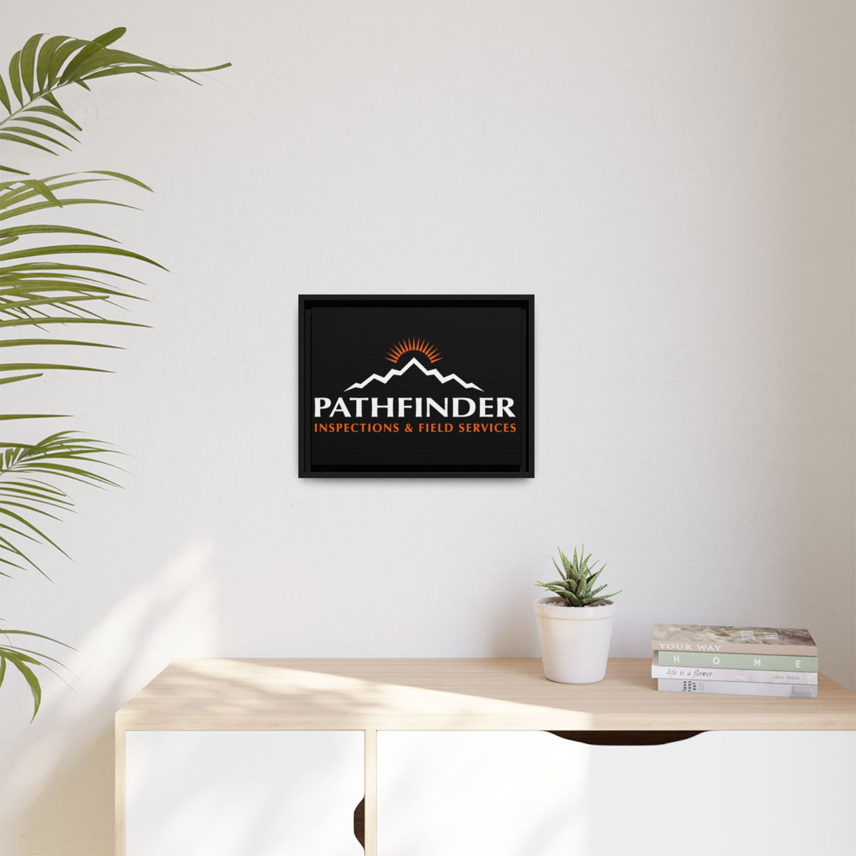 Pathfinder Inspections & Field Services Framed Canvas Wall Art