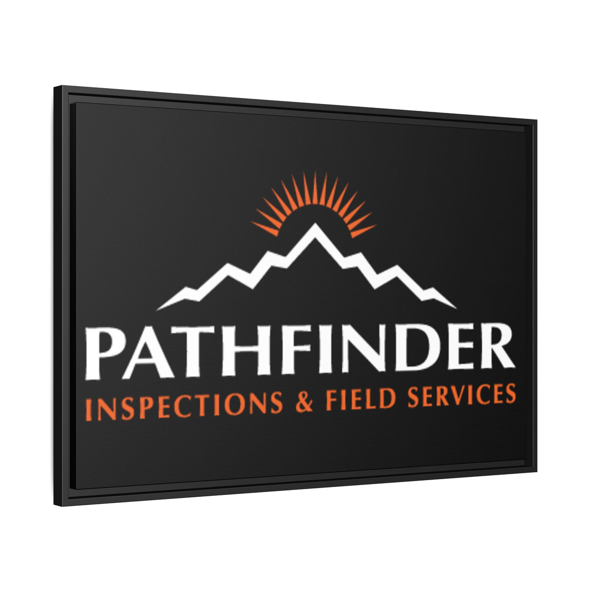 Pathfinder Inspections & Field Services Framed Canvas Wall Art