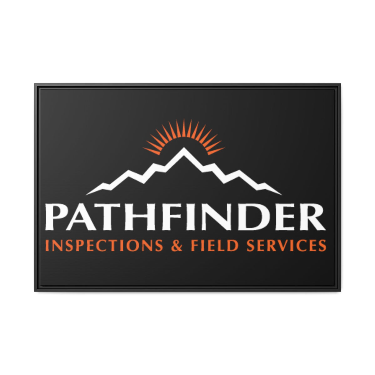 Pathfinder Inspections & Field Services Framed Canvas Wall Art