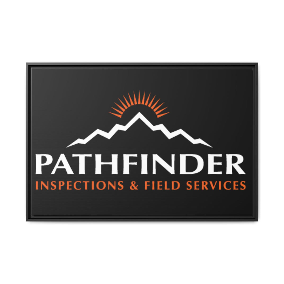 Pathfinder Inspections & Field Services Framed Canvas Wall Art