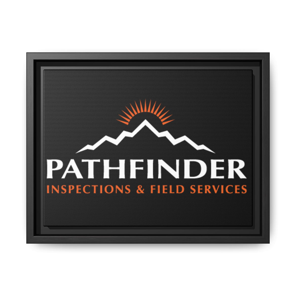 Pathfinder Inspections & Field Services Framed Canvas Wall Art