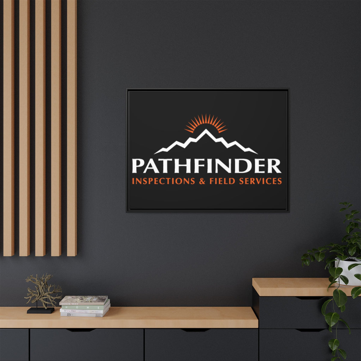 Pathfinder Inspections & Field Services Framed Canvas Wall Art