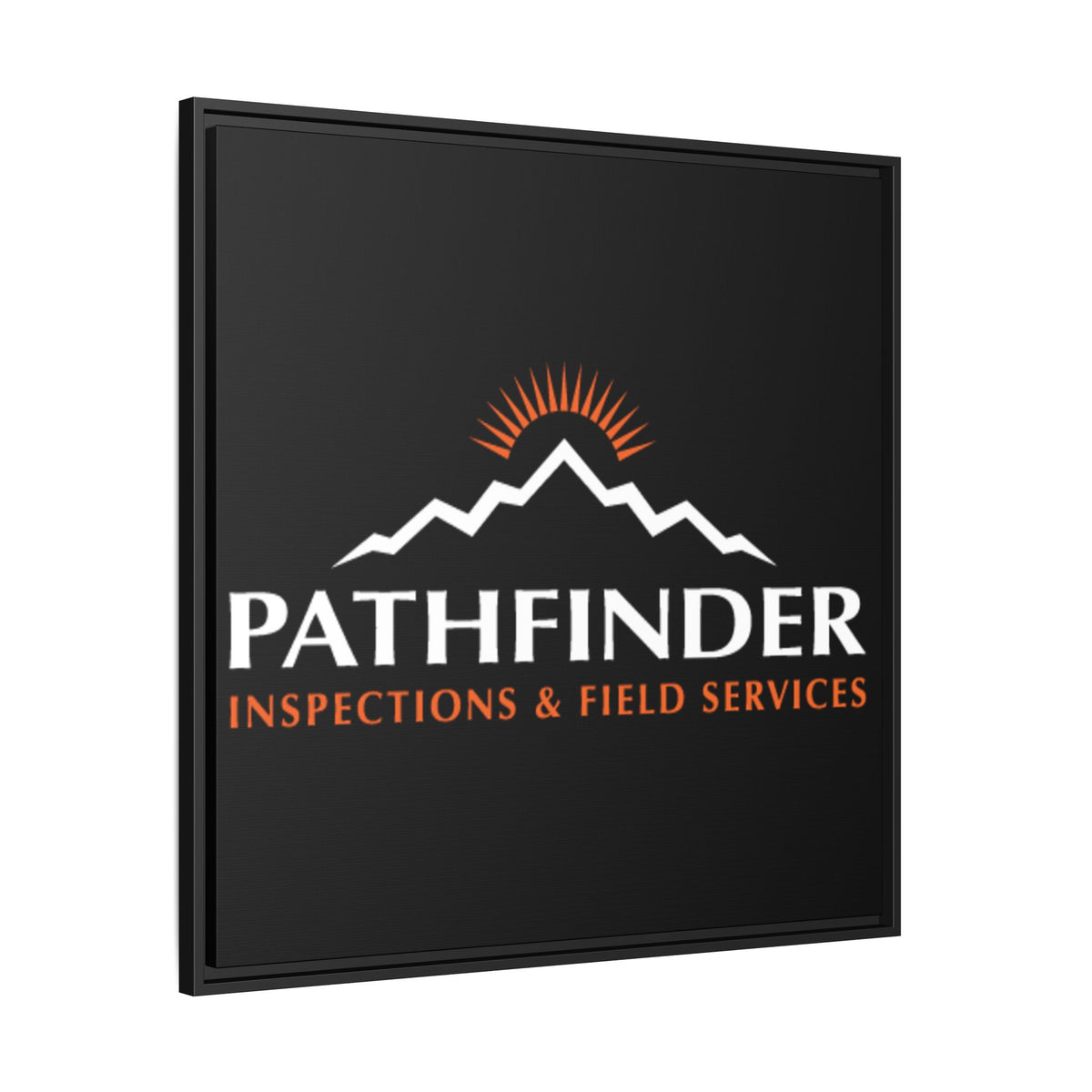 Pathfinder Inspections & Field Services Framed Canvas Wall Art