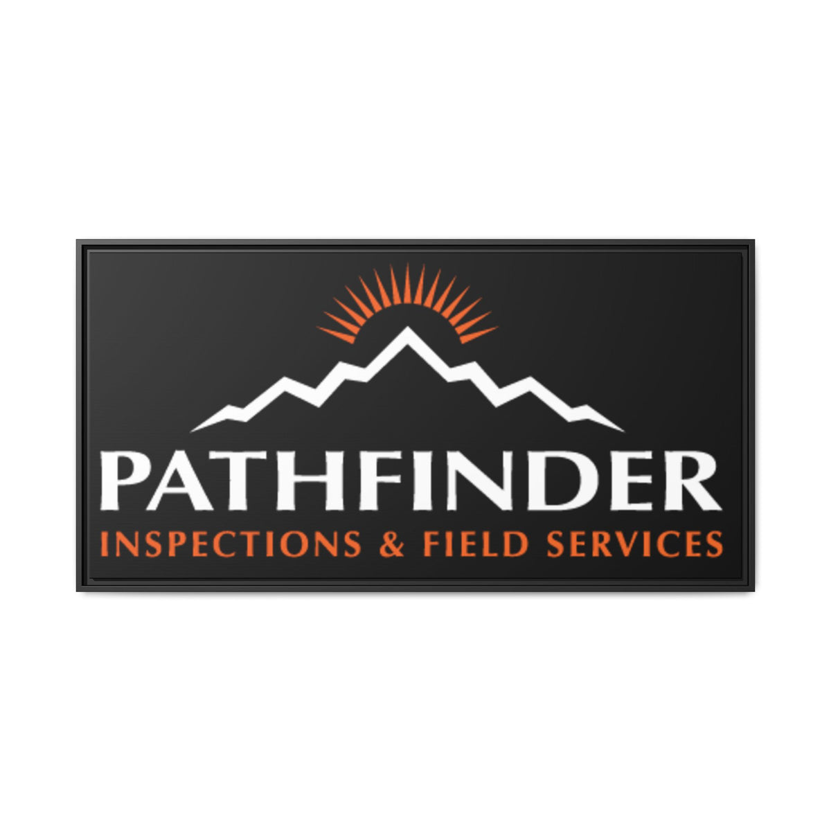 Pathfinder Inspections & Field Services Framed Canvas Wall Art