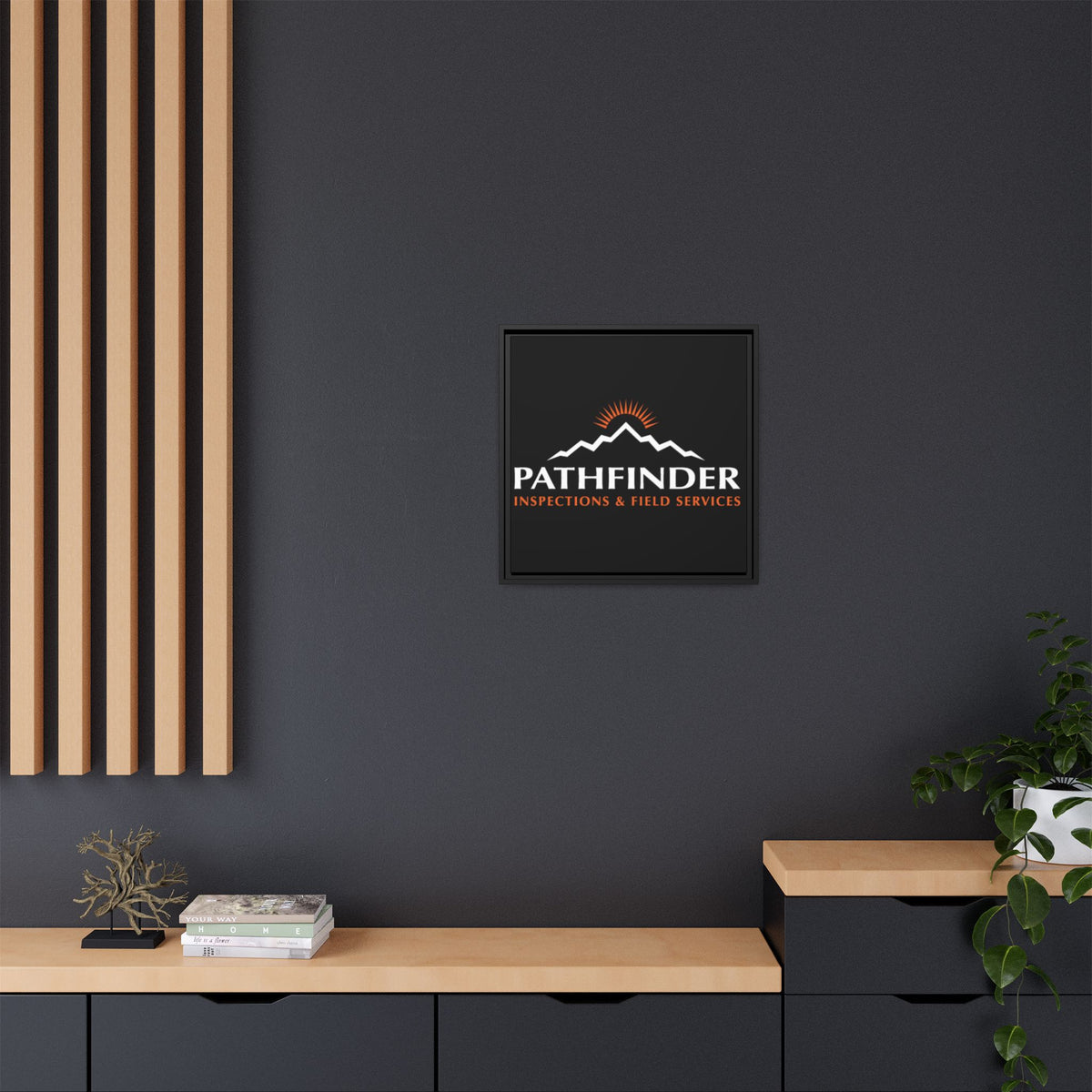 Pathfinder Inspections & Field Services Framed Canvas Wall Art