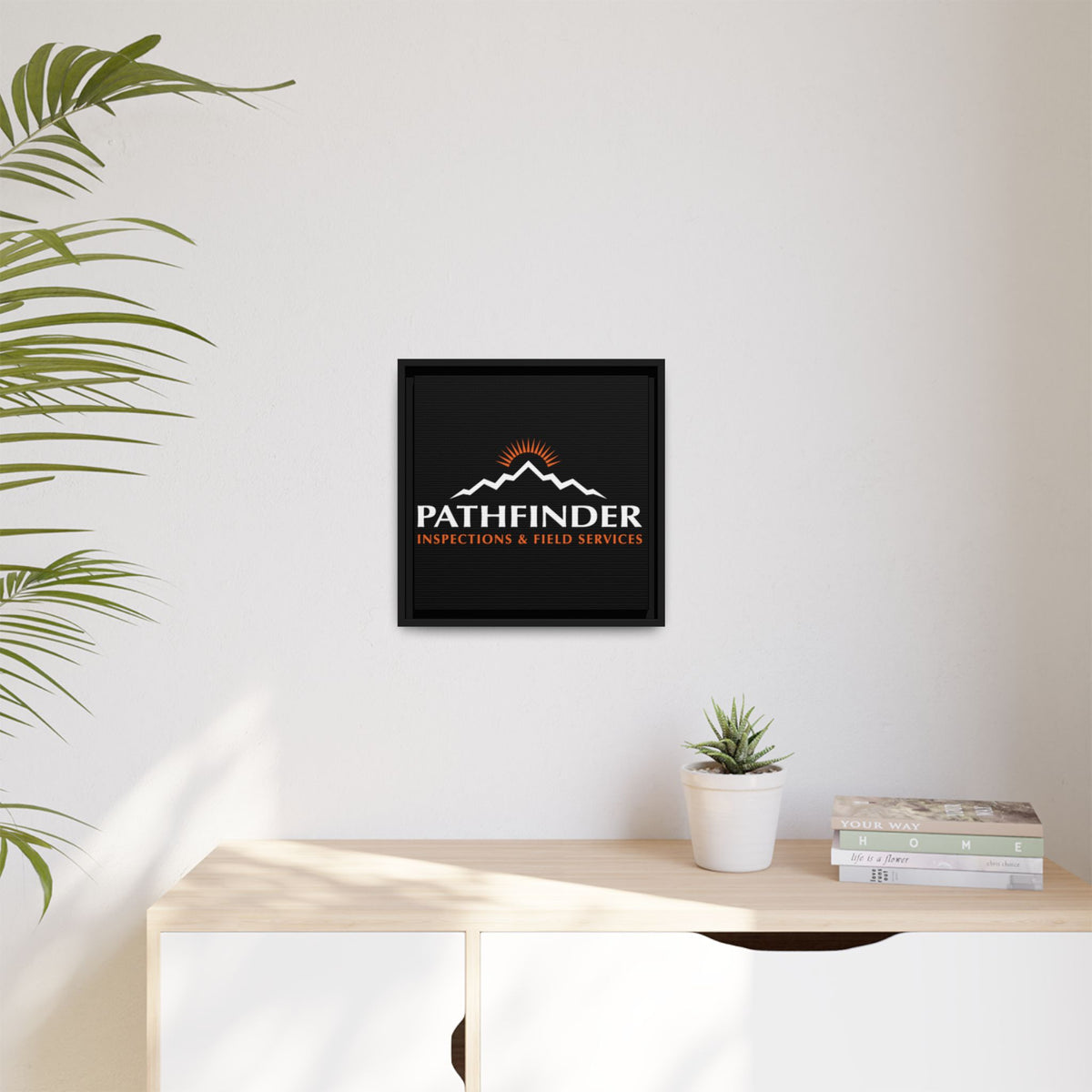 Pathfinder Inspections & Field Services Framed Canvas Wall Art