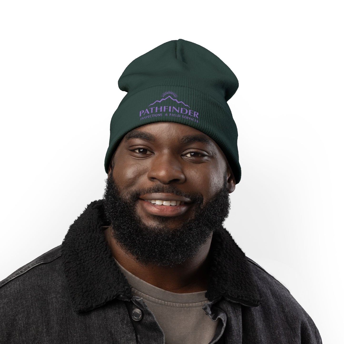 Pathfinder Embroidered Knit Beanie — Outdoor Workwear Cold-Weather Hat