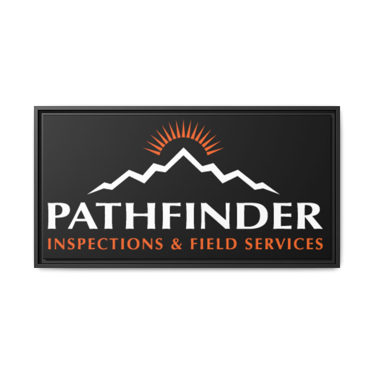 Pathfinder Inspections & Field Services Framed Canvas Wall Art