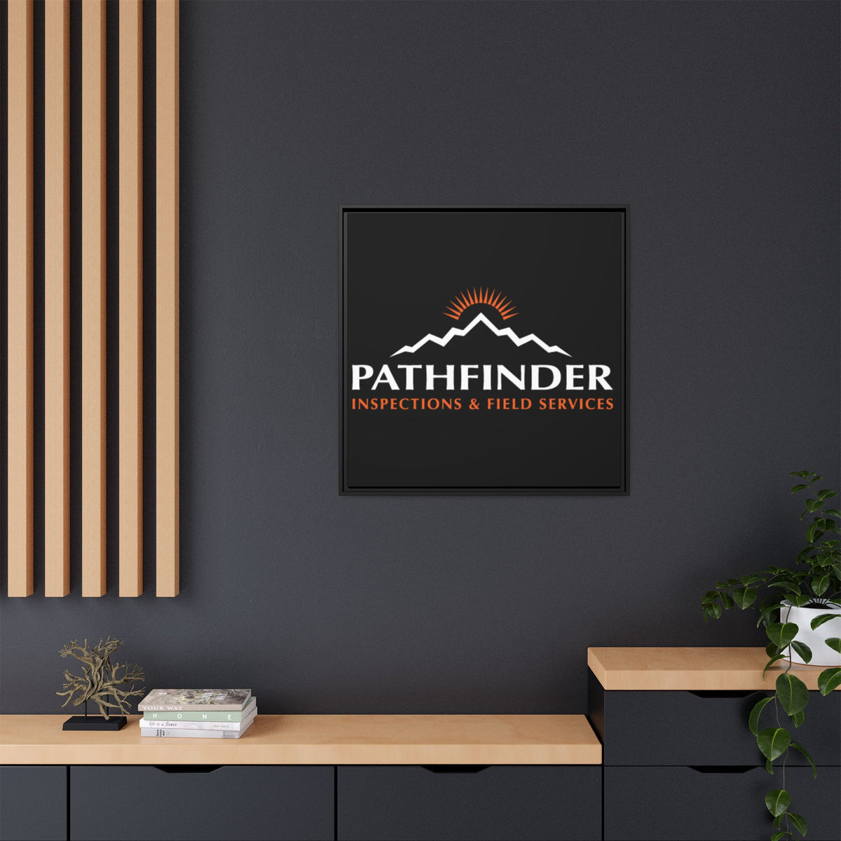 Pathfinder Inspections & Field Services Framed Canvas Wall Art