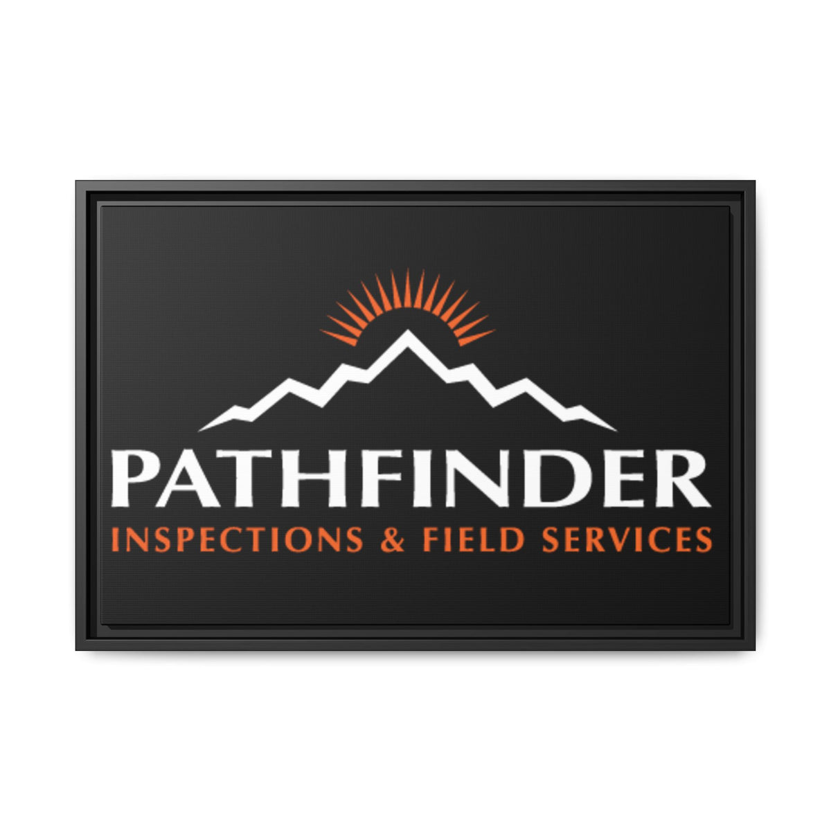 Pathfinder Inspections & Field Services Framed Canvas Wall Art