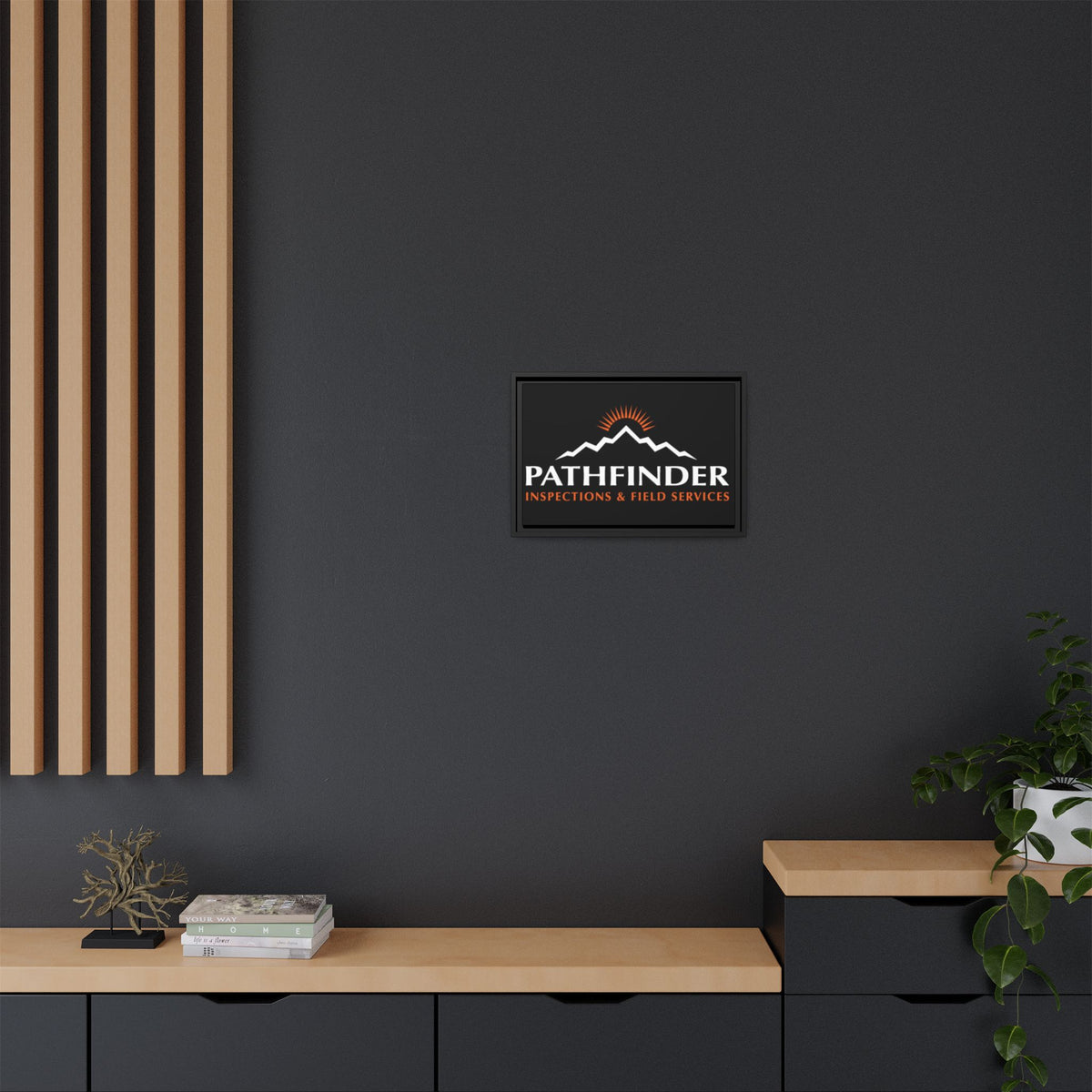 Pathfinder Inspections & Field Services Framed Canvas Wall Art