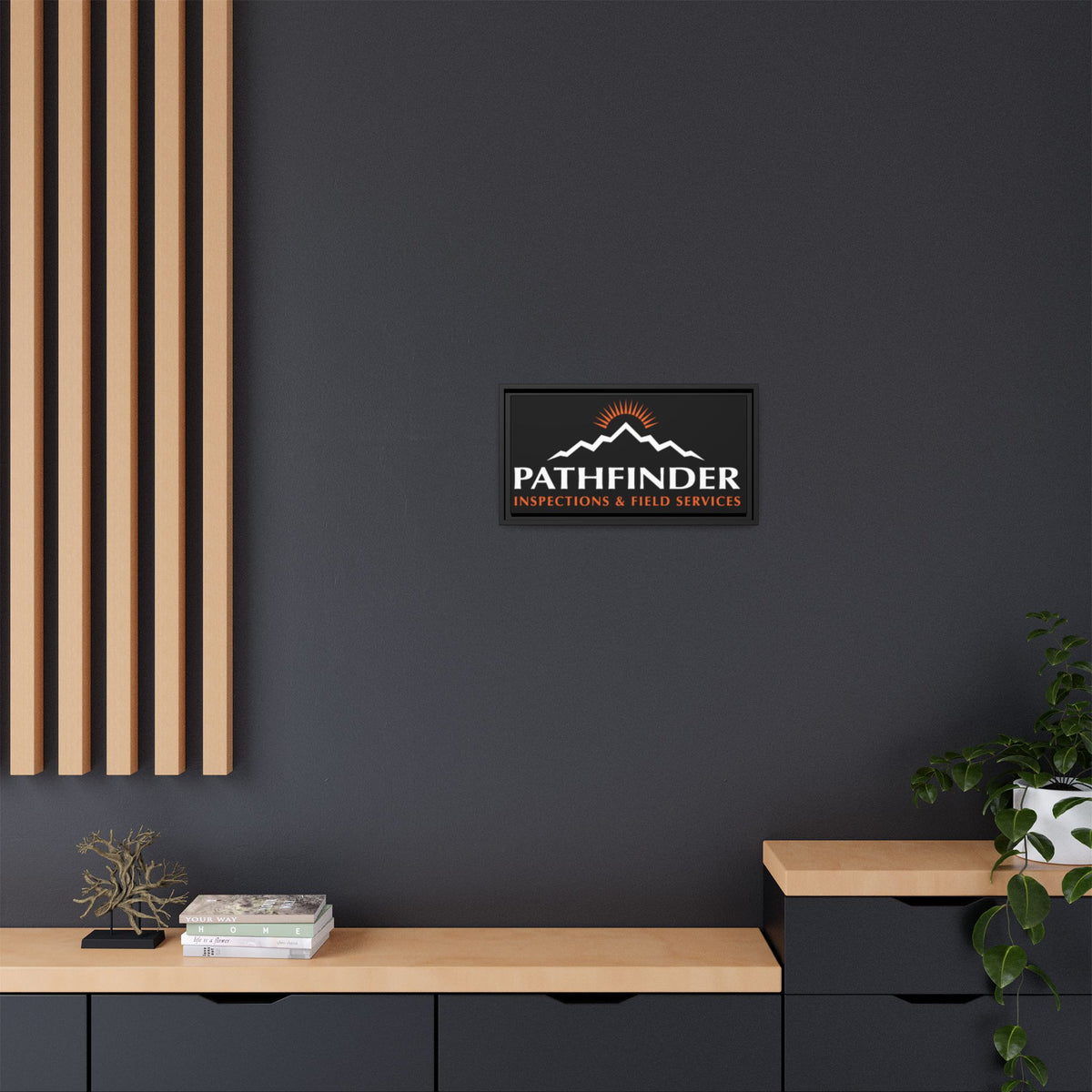 Pathfinder Inspections & Field Services Framed Canvas Wall Art