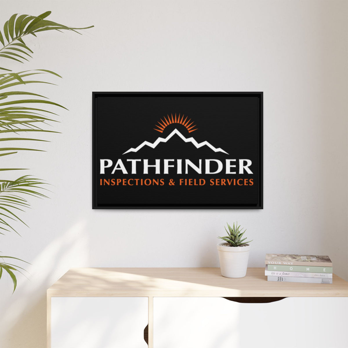 Pathfinder Inspections & Field Services Framed Canvas Wall Art