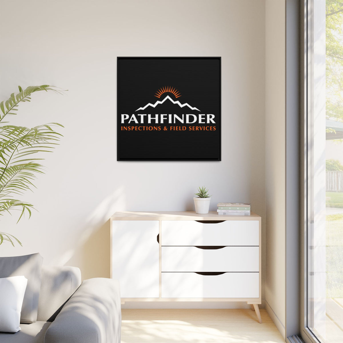 Pathfinder Inspections & Field Services Framed Canvas Wall Art