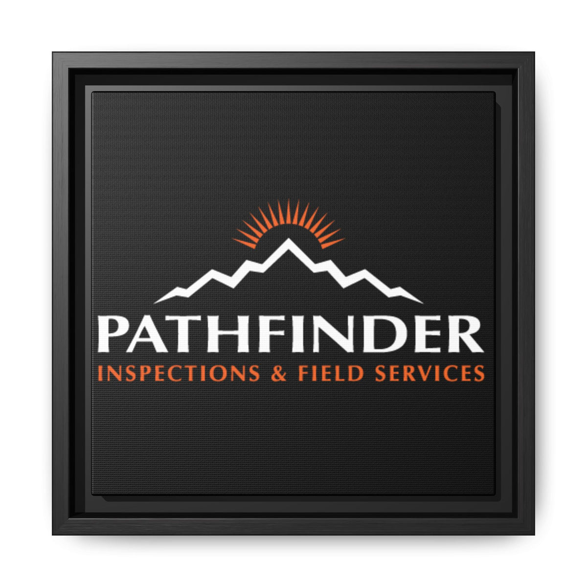 Pathfinder Inspections & Field Services Framed Canvas Wall Art