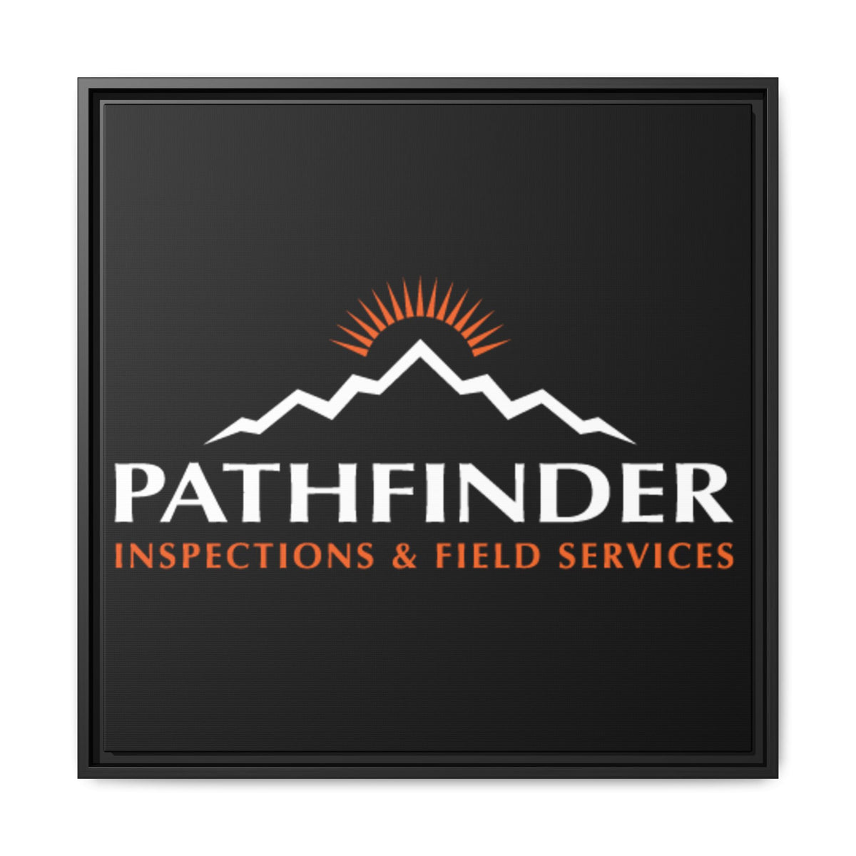 Pathfinder Inspections & Field Services Framed Canvas Wall Art