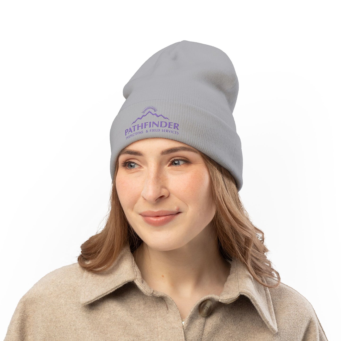 Pathfinder Embroidered Knit Beanie — Outdoor Workwear Cold-Weather Hat
