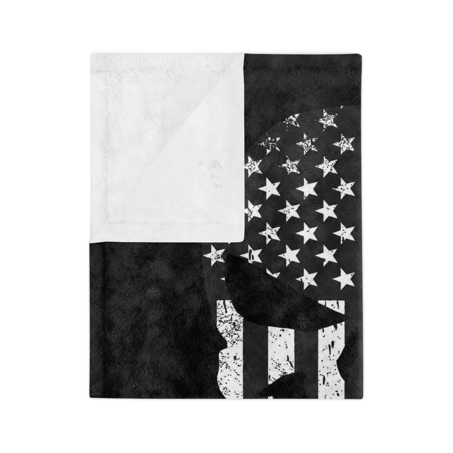 Velveteen Blanket — "American Oil on American Soil" Purple Ribbon Support Throw