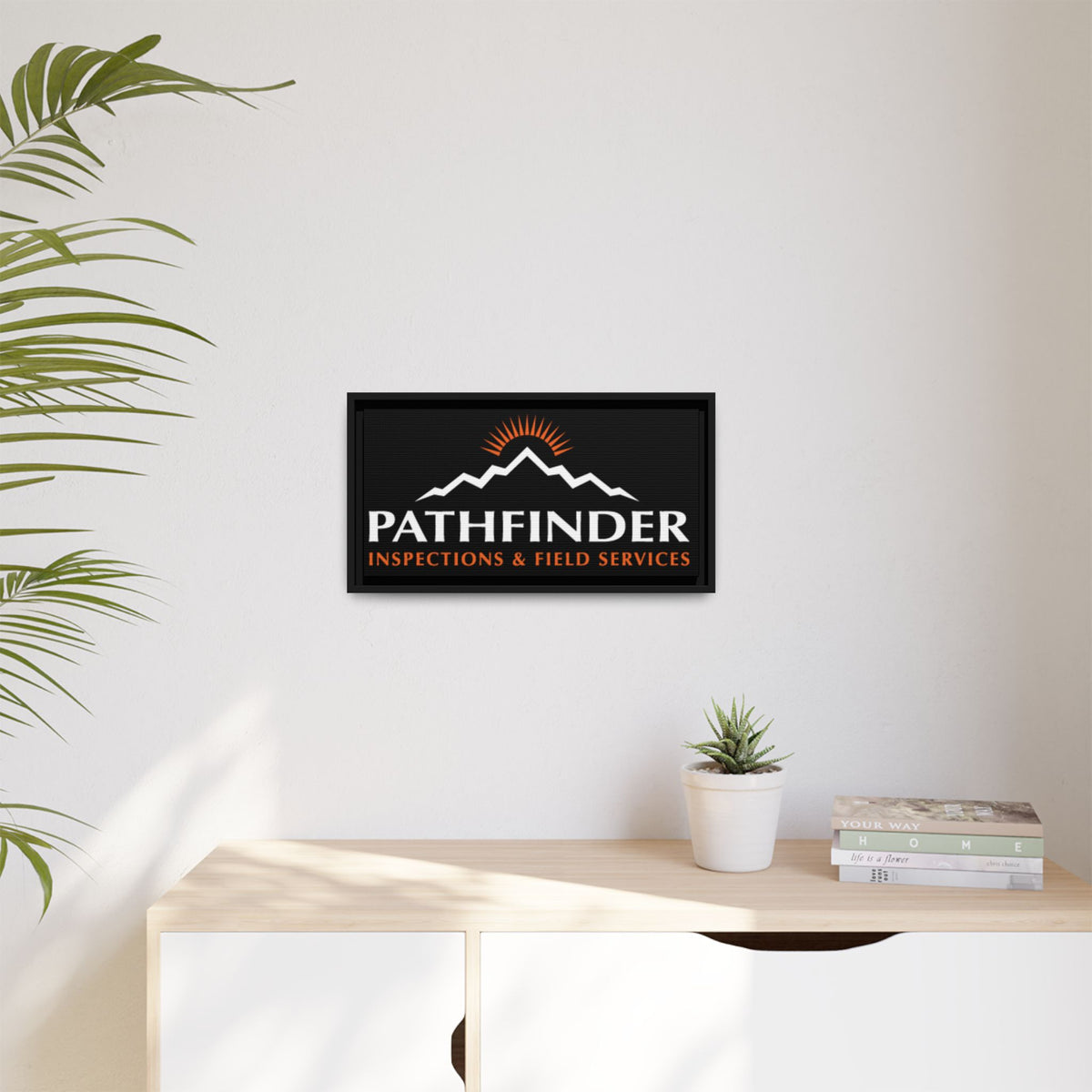 Pathfinder Inspections & Field Services Framed Canvas Wall Art