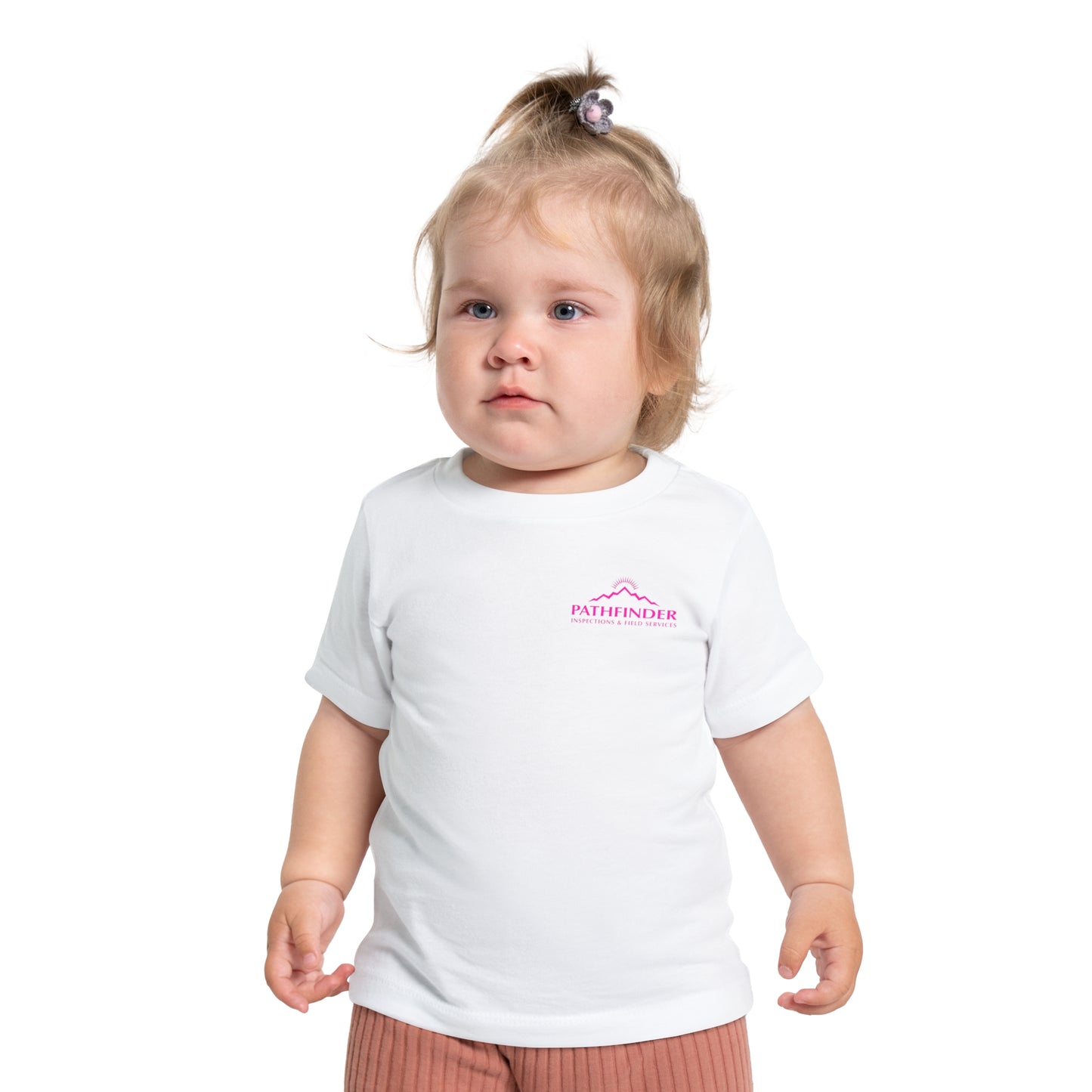 Baby T-Shirt — Pink Ribbon Punisher Skull "American Oil on American Soil"