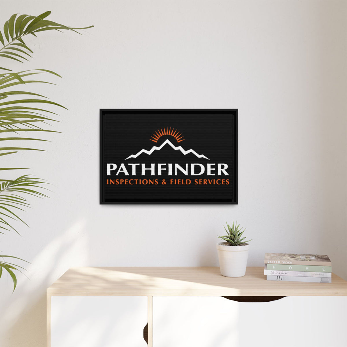 Pathfinder Inspections & Field Services Framed Canvas Wall Art