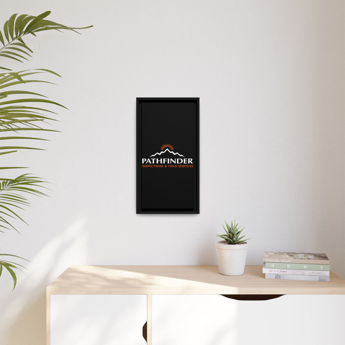 Pathfinder Inspections & Field Services Framed Canvas Wall Art