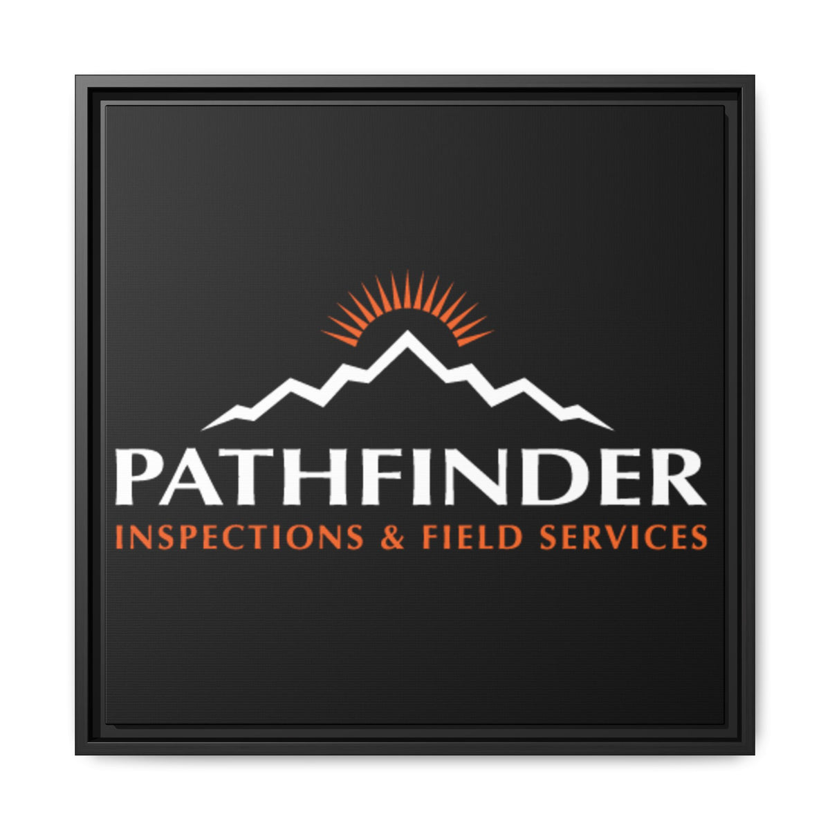 Pathfinder Inspections & Field Services Framed Canvas Wall Art