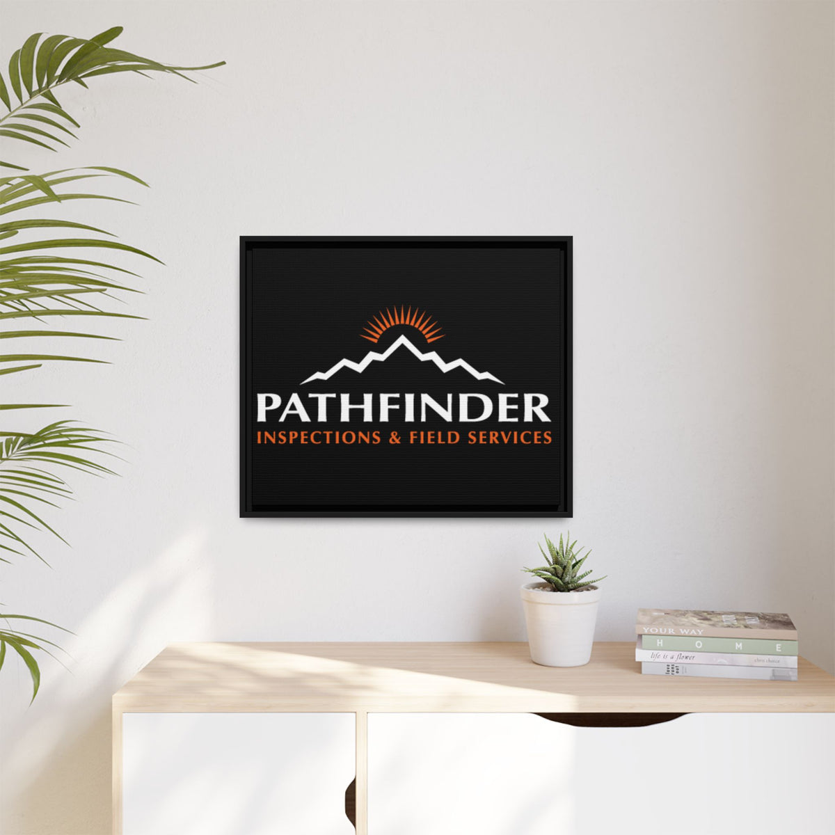 Pathfinder Inspections & Field Services Framed Canvas Wall Art