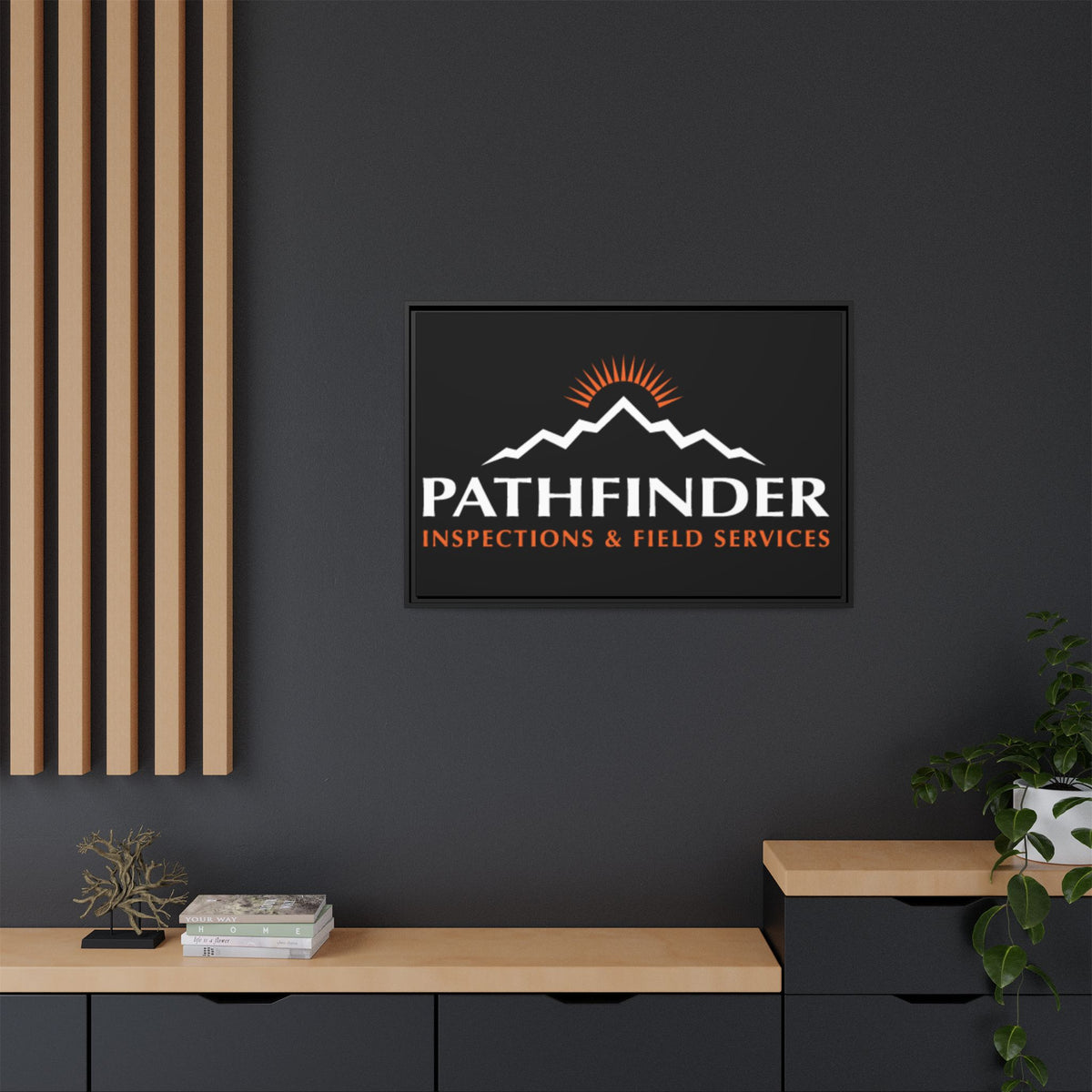 Pathfinder Inspections & Field Services Framed Canvas Wall Art