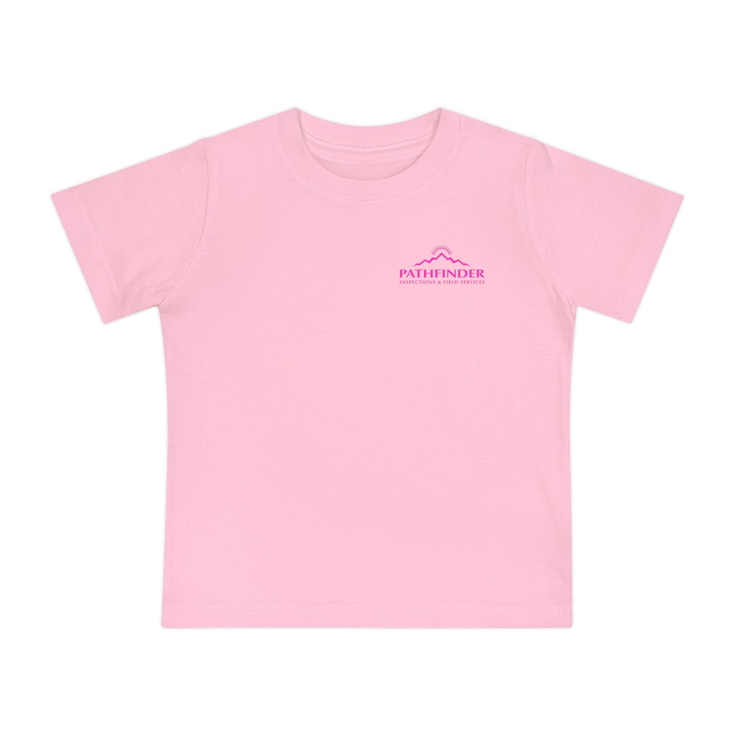 Baby T-Shirt — Pink Ribbon Punisher Skull "American Oil on American Soil"
