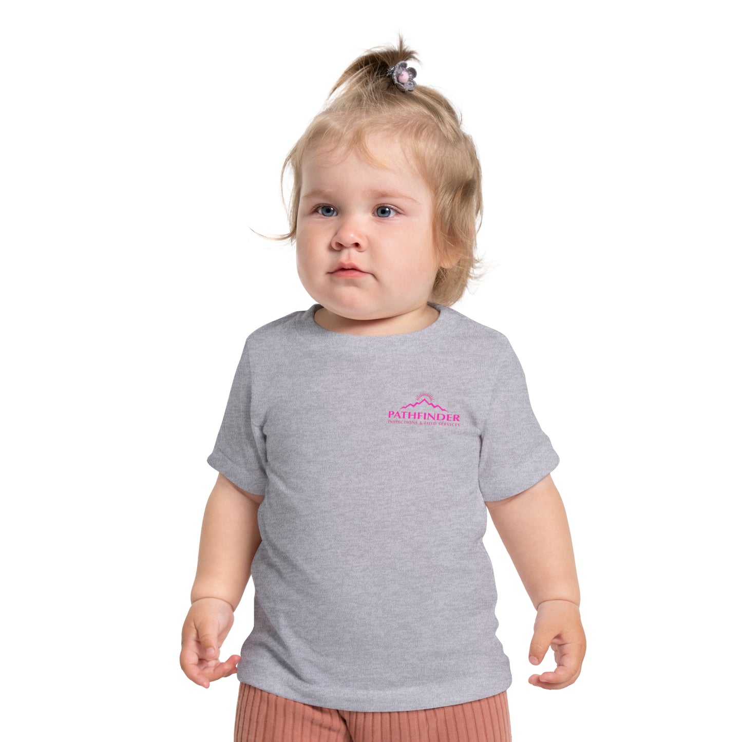 Baby T-Shirt — Pink Ribbon Punisher Skull "American Oil on American Soil"