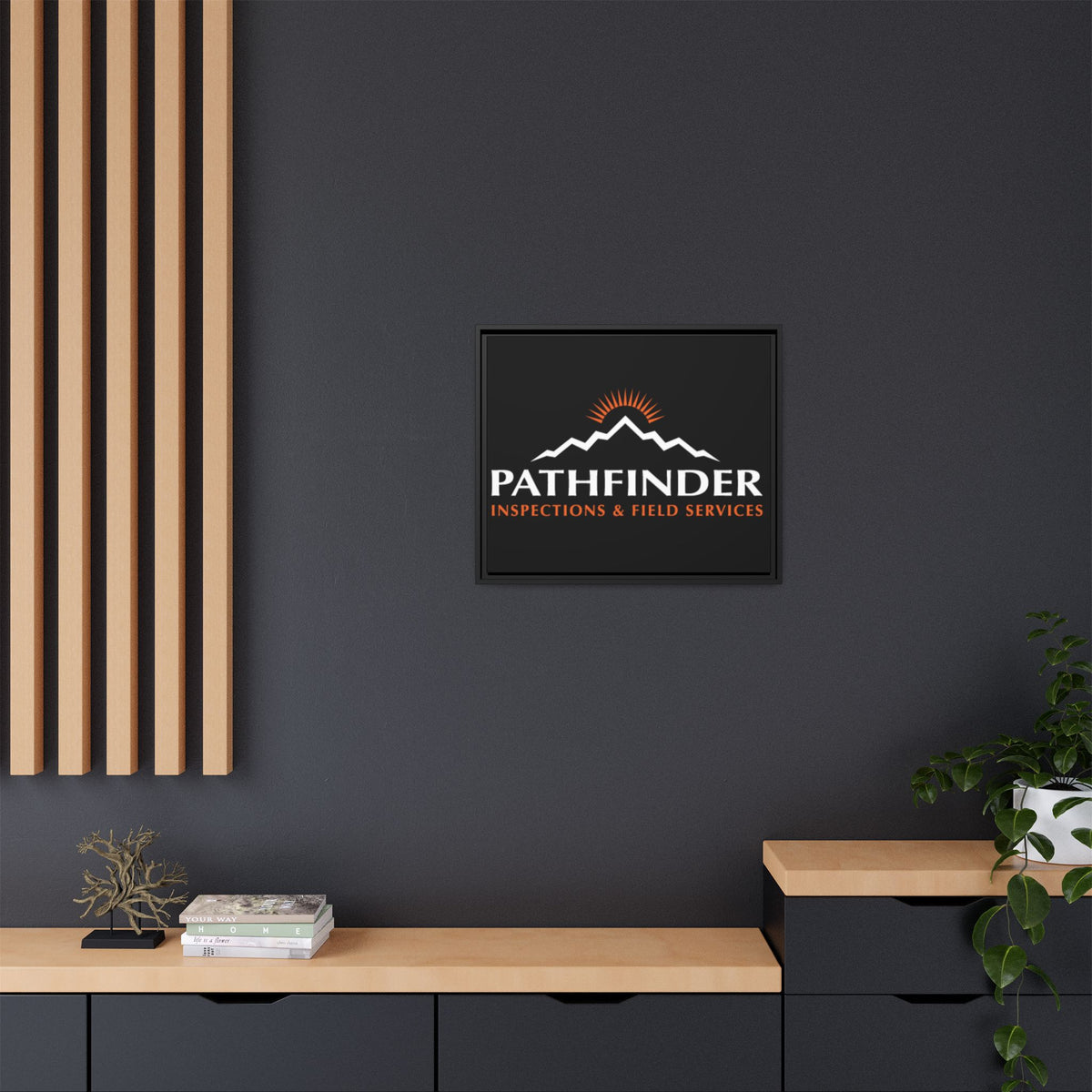 Pathfinder Inspections & Field Services Framed Canvas Wall Art