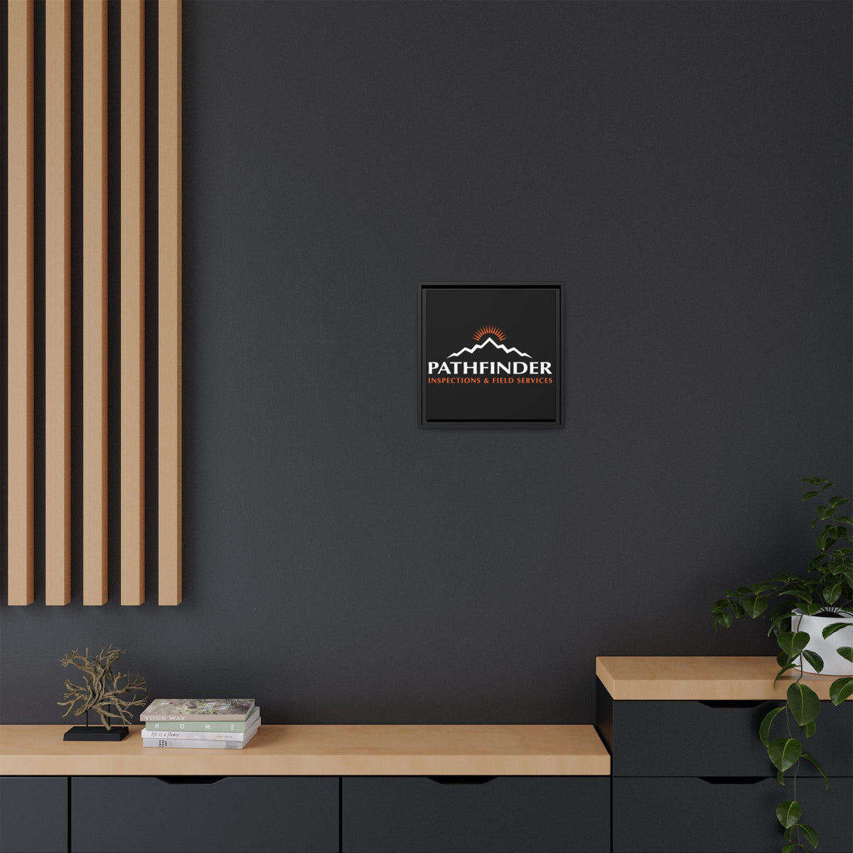 Pathfinder Inspections & Field Services Framed Canvas Wall Art