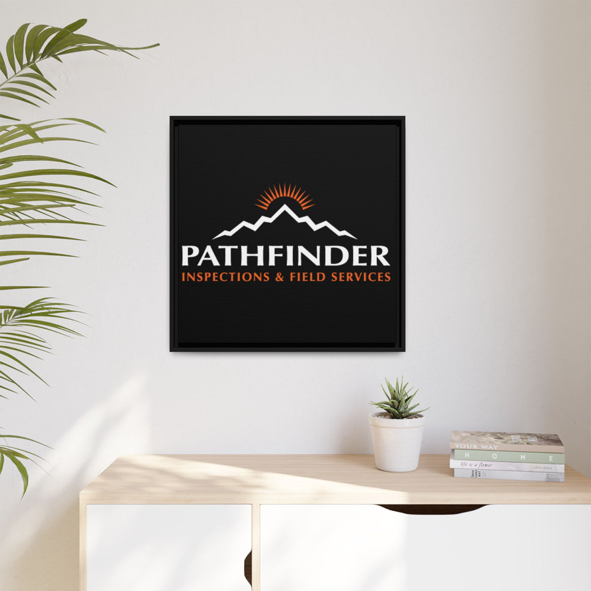 Pathfinder Inspections & Field Services Framed Canvas Wall Art