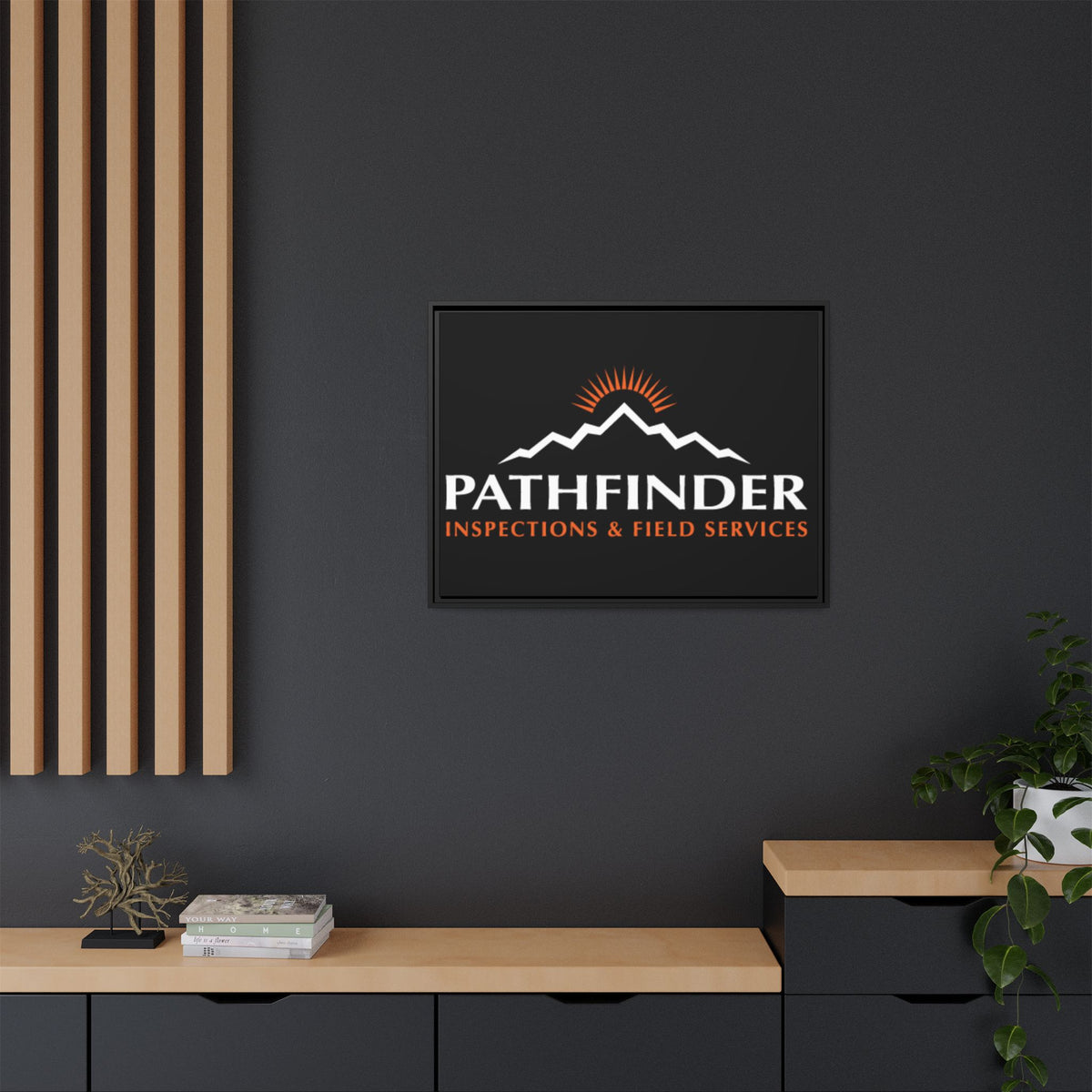 Pathfinder Inspections & Field Services Framed Canvas Wall Art