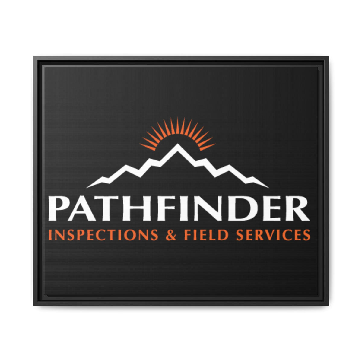Pathfinder Inspections & Field Services Framed Canvas Wall Art