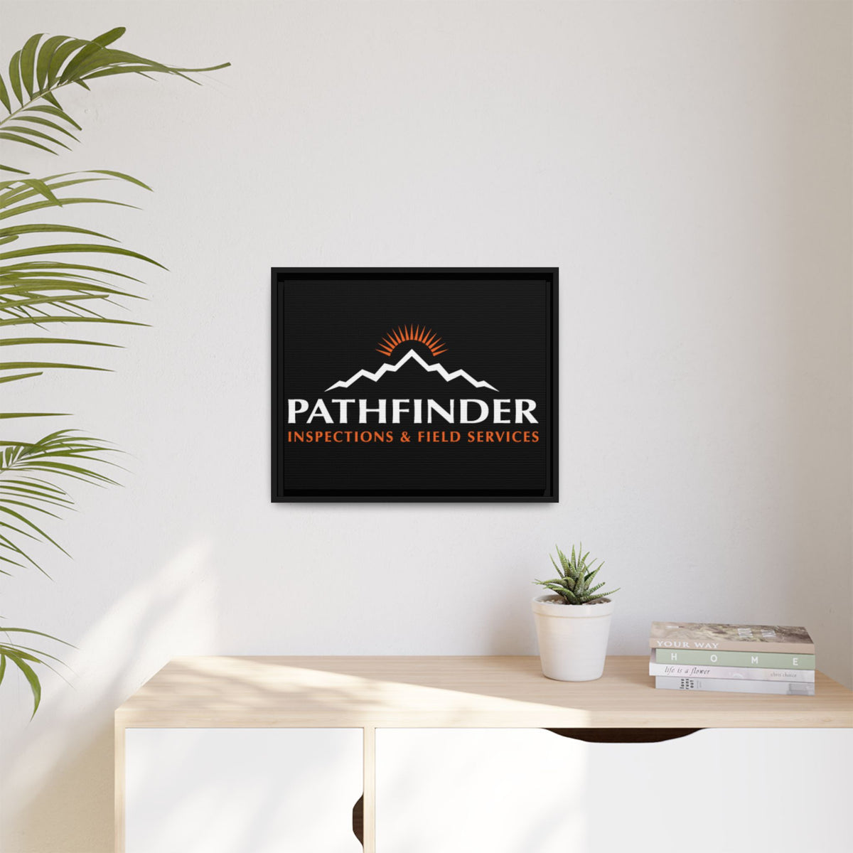 Pathfinder Inspections & Field Services Framed Canvas Wall Art