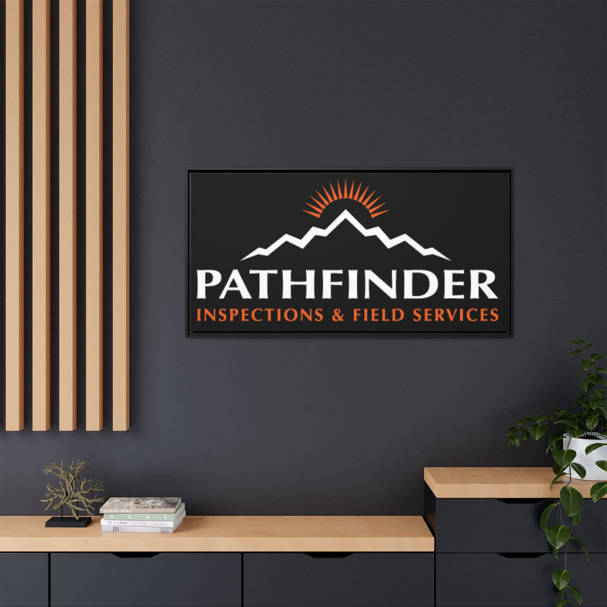Pathfinder Inspections & Field Services Framed Canvas Wall Art