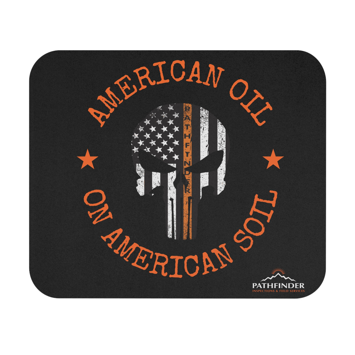 American Oil On American Soil Skull Mouse Pad