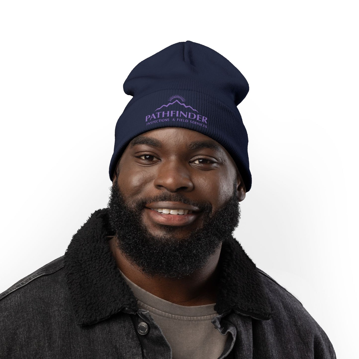 Pathfinder Embroidered Knit Beanie — Outdoor Workwear Cold-Weather Hat