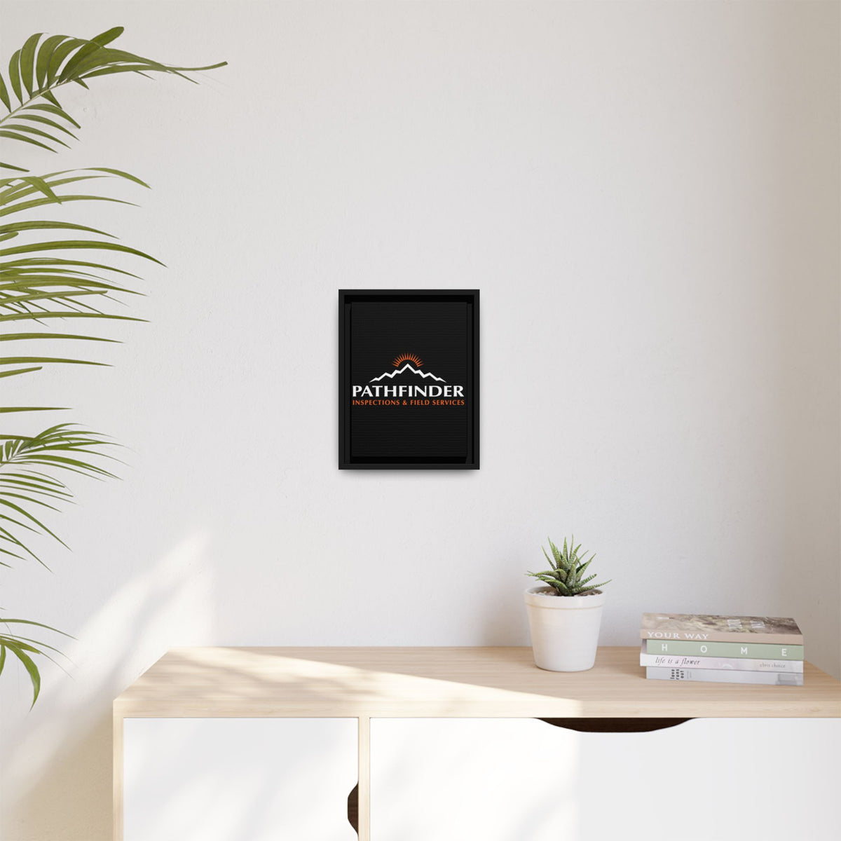 Pathfinder Inspections & Field Services Framed Canvas Wall Art