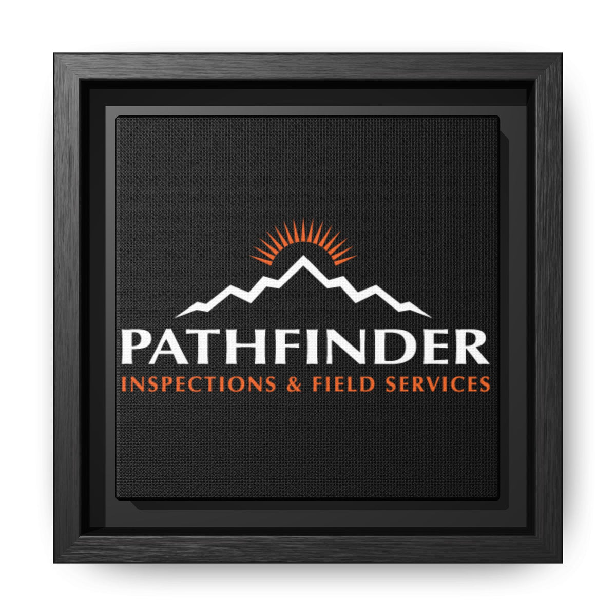 Pathfinder Inspections & Field Services Framed Canvas Wall Art