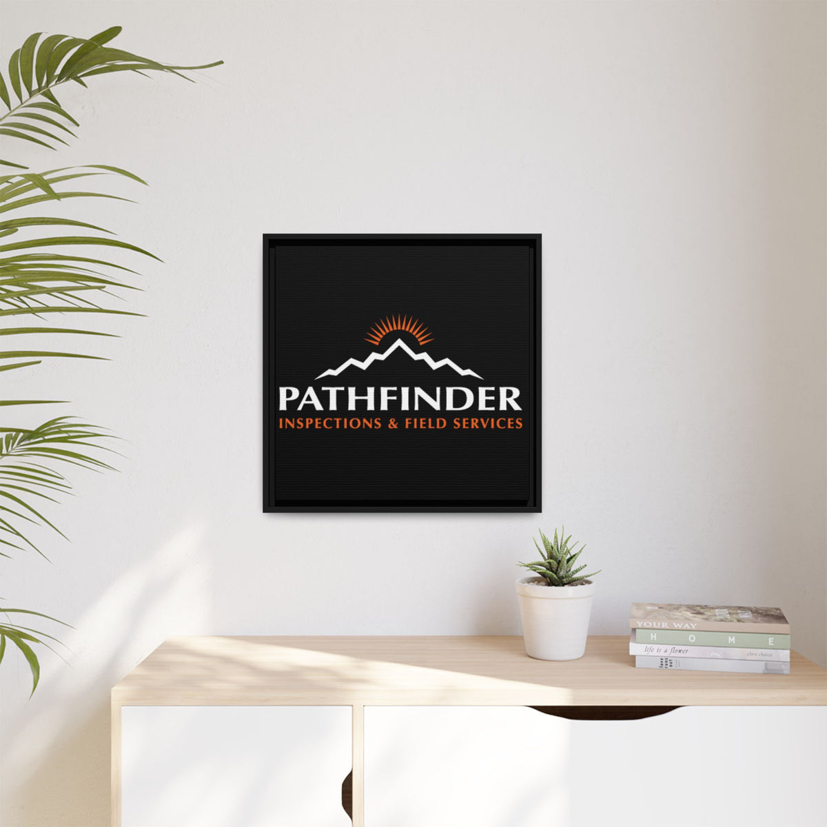 Pathfinder Inspections & Field Services Framed Canvas Wall Art