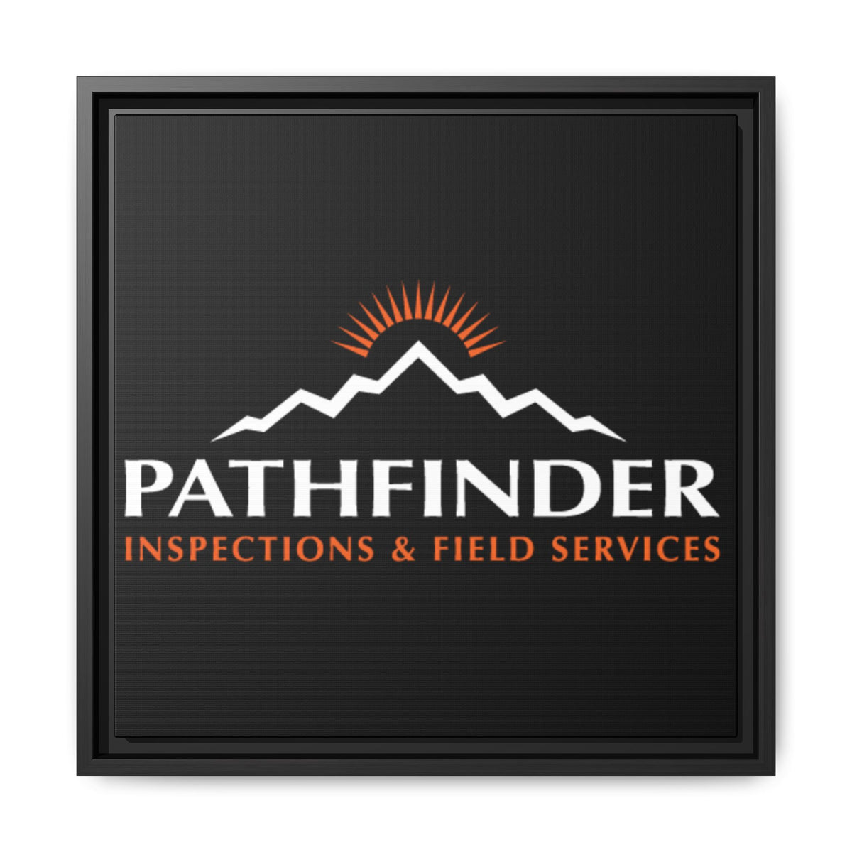 Pathfinder Inspections & Field Services Framed Canvas Wall Art