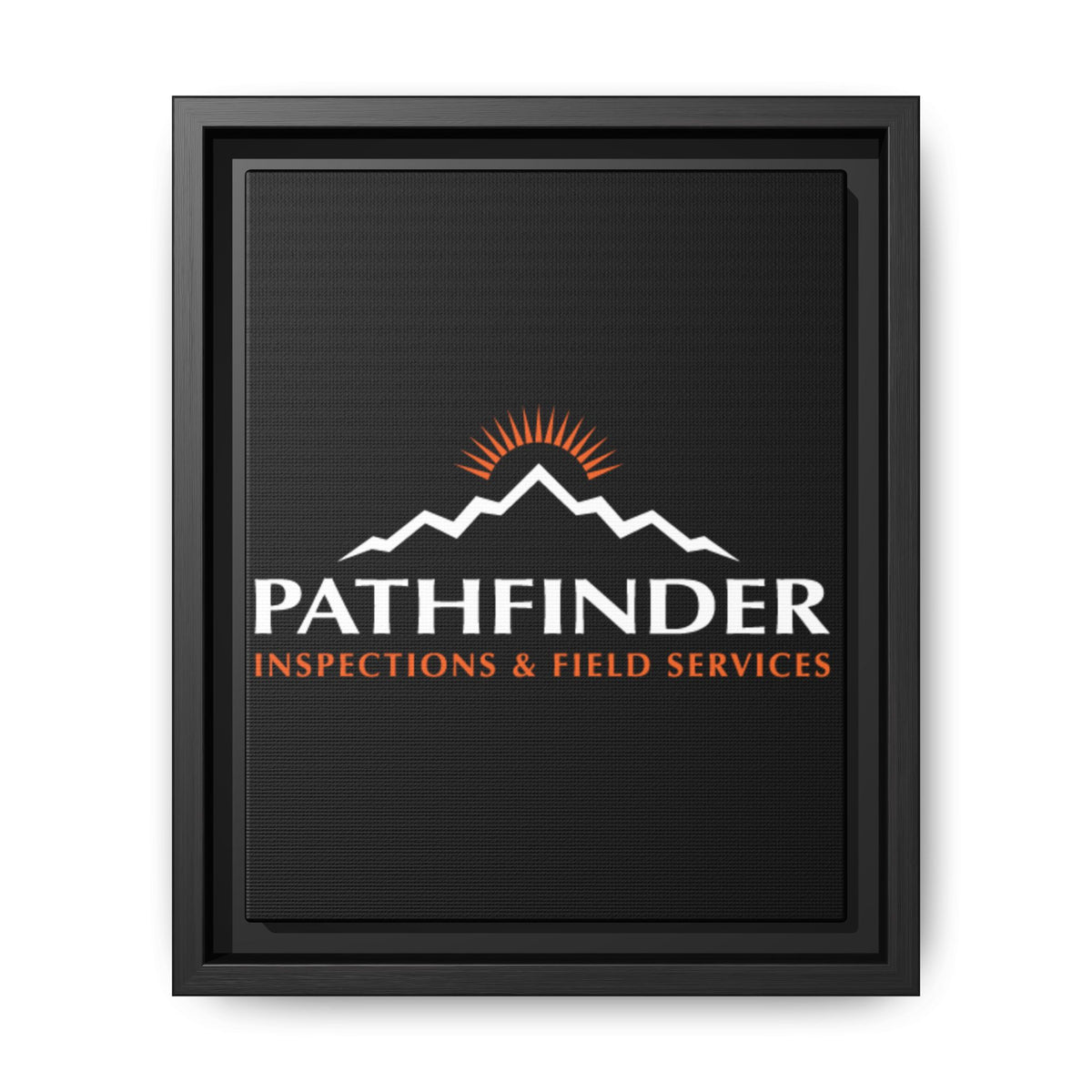 Pathfinder Inspections & Field Services Framed Canvas Wall Art
