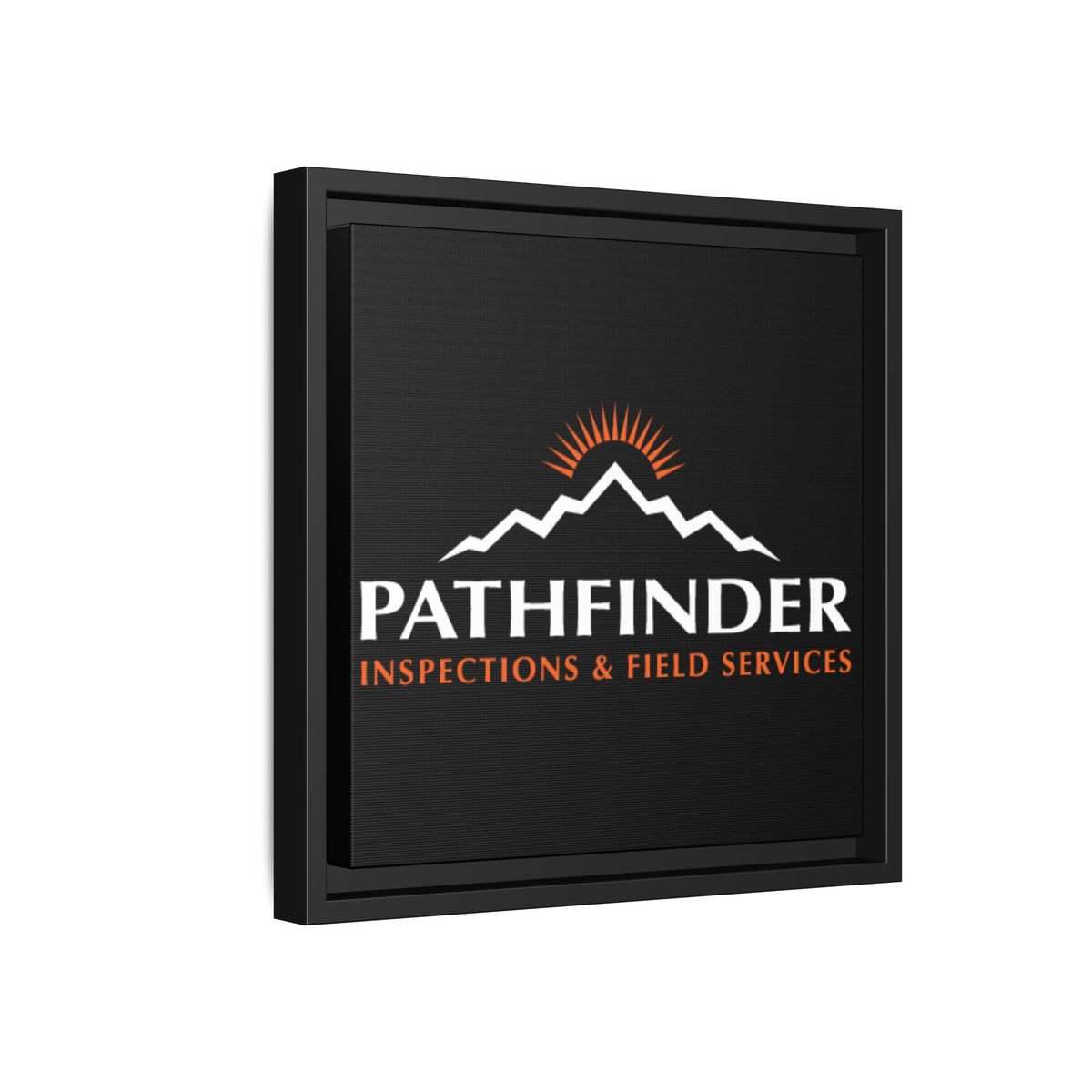 Pathfinder Inspections & Field Services Framed Canvas Wall Art