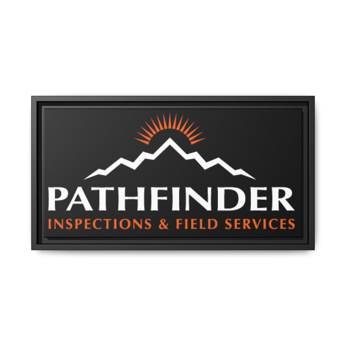Pathfinder Inspections & Field Services Framed Canvas Wall Art
